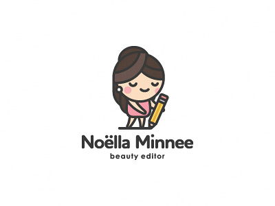 Noella Minnee beauty copywriter editor fashion girl logo pencil zerographics
