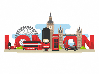 London animated by Wanda Arca on Dribbble