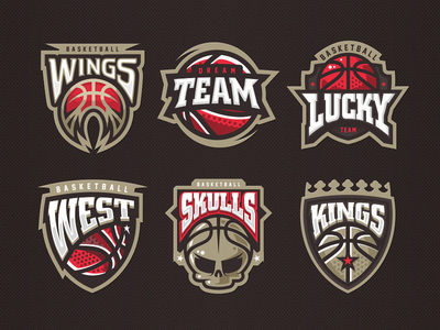 Basketball team logo set by Stanislav - Dribbble