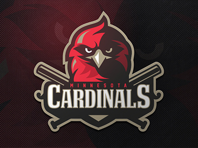 Cardinals baseball bat bird cardinals logo sport zerographics