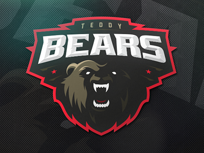 Bears bear grizzly logo sport zerographics