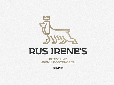 Rus Irene's breeder cocker english irenes logo rus spaniel zerographics