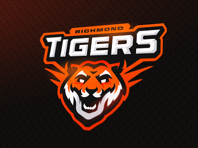 Tigers logo mascot sports tiger zerographics