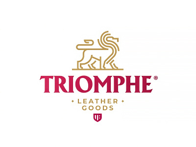 Triomphe goods leather line lion logo triomphe triumph zerographics