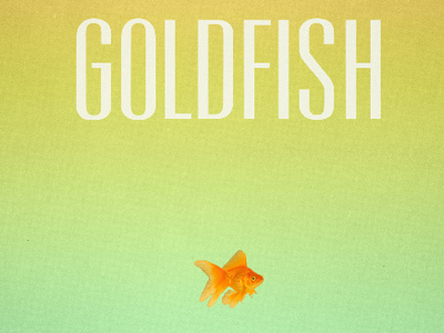 Goldfish One Sheet (WIP) font goldfish gradients movie poster texture