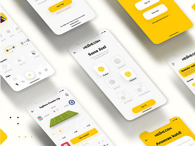 Nesine.com App Redesign app application bet illustrator redesign sketch ui ui design ux design