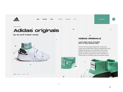 Adidas___01 adidas branding collection color dribbble fashion interface logo minimal new running shoes typography ui uidesign uiuxdesign website