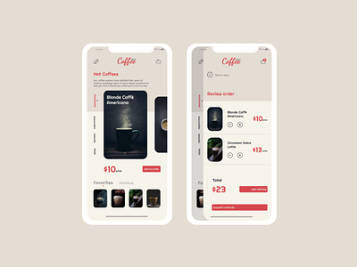 Coffee House app app design coffee coffeeshop design dribbble mobile mobile ui shop shopping app ux