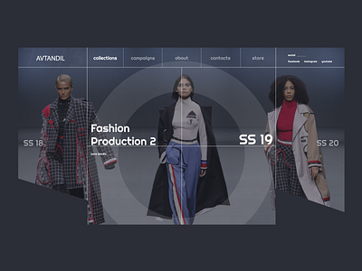 Avtandil - 73 clothes collection design designer designs dribbble fashion fashion brand interface news ui uiuxdesign ux