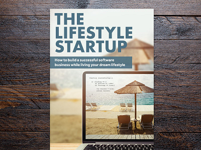 The Lifestyle Startup (Book) beach book cover computer startup tech