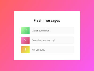 Flash messages