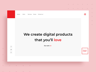 Digital Agency - Website design design homepage ui design website website design