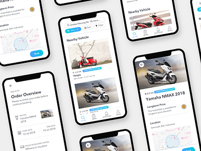 Vehicle Rental App app app concept challenge design figma figmadesign