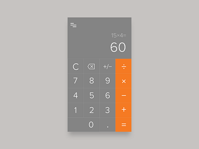 Daily UI #004 - Calculator