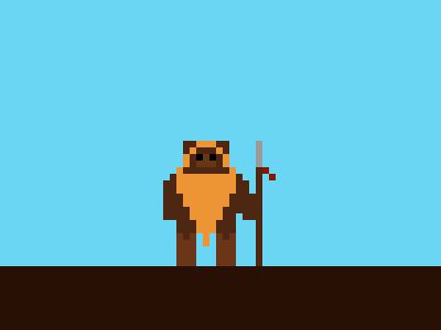 Ewok art ewok itsatinywookie pixel star wars