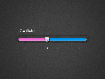 Car Slider slider ui ui element