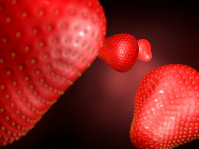 3D Strawberry 3d c4d design fruit