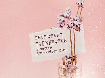 Secretary Typewriter font