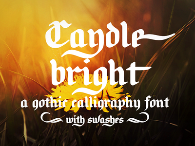 Candlebright blackletter font