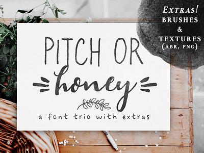 Pitch or Honey font calligraphy font design font handwriting font illustration logo sans serif font script font typography