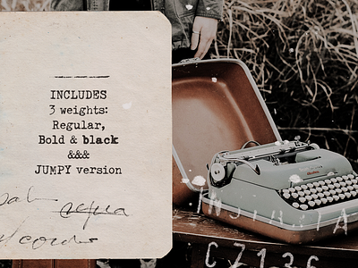 Fletcher Typewriter font and extras