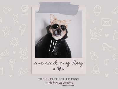 Me and my dog script font family