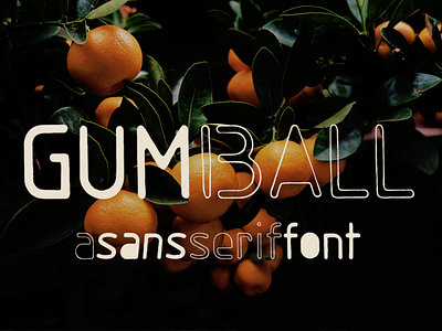 Gumball sans serif font blackout font font hand lettering handmade font outline font retro design retro font sans font sans serif font typography