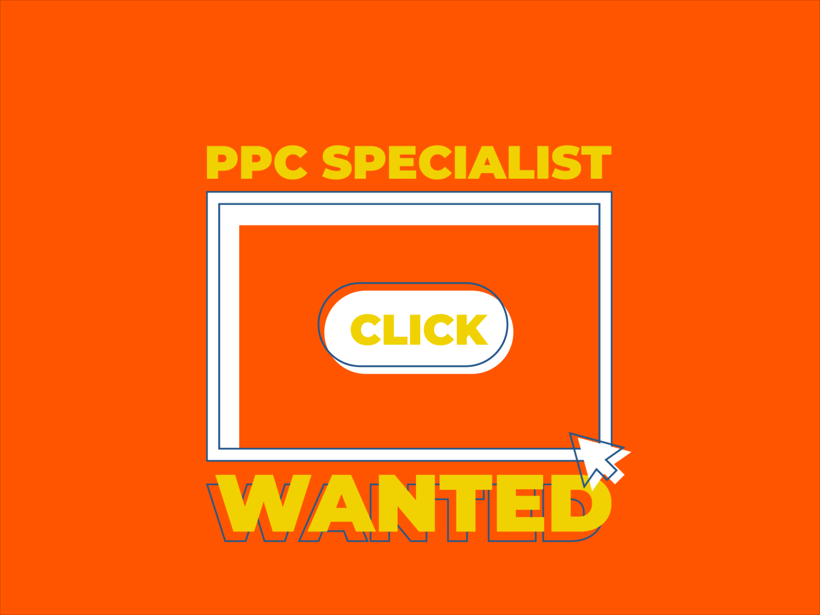 Pay Per Click Specialist Wanted animation flat animation motioln design pay per click ppc ppc marketing seo social media post socialmedia