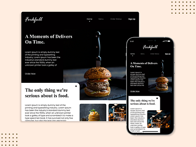 Restaurant Website Ui Design