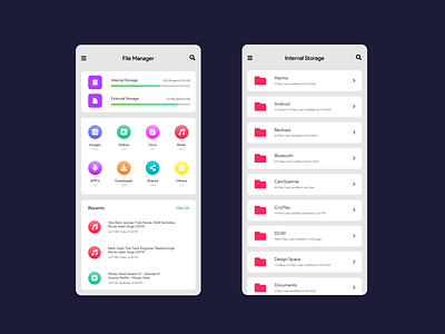 File Manager App UI | Concept