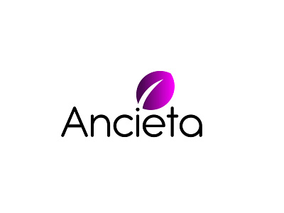 Ancieta adobe illustration ancieta branding clothing design fashion flat illustration leaf logo store