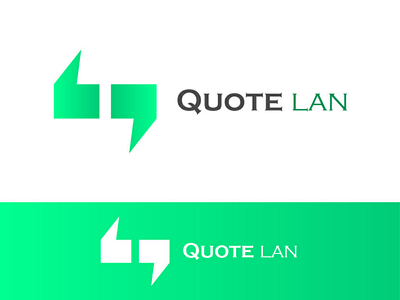 Quote LAN logo quote illustration art