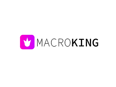 Macroking a new logo Concept logo macro king toy logos ui ux