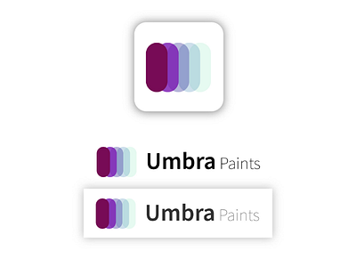 Umbra Paints logo color paints design