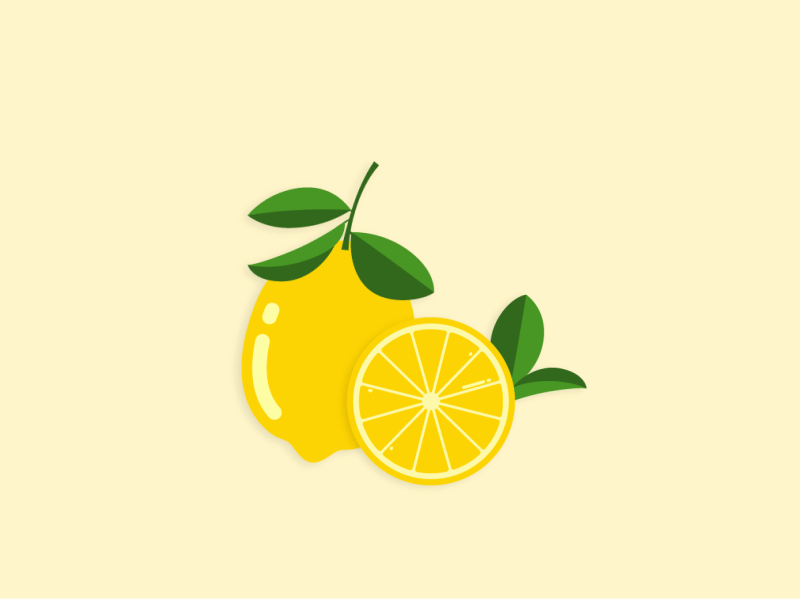 Lemons after affects animation design fruit gif graphic green illustration illustrator lemon lemons yellow