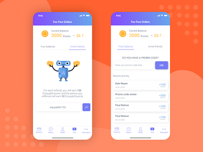 Payment app bank app banking app bill design payment payments ui