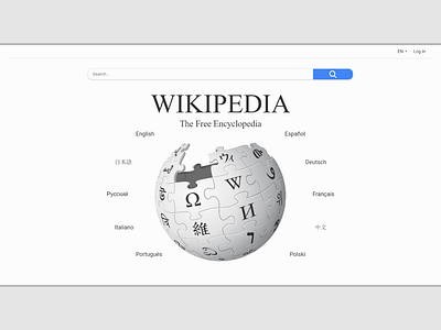 Wikipedia home page redesign css design html ui ux web webdesign wiki wikipedia