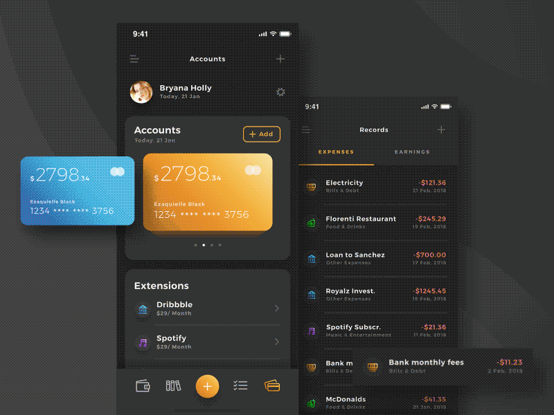 Wallet interface show ui ux 向量 品牌 图标 应用 设计
