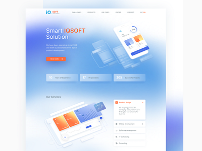 Website concept design illustration