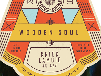 Wooden Soul beer label sour beer wild yeast