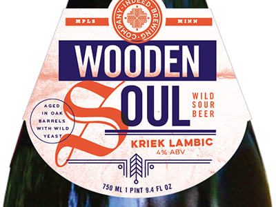 Wooden Soul 2 beer brew label sour beer