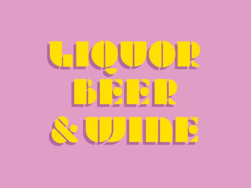 Liquor Beer & Wine by Andy Kiekhafer on Dribbble