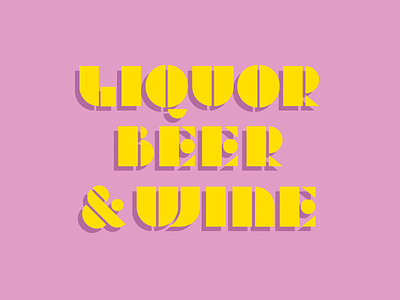Liquor Beer & Wine beer geometric liquor wine
