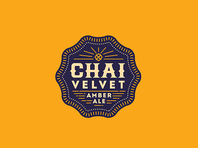 Chai Velvet ale badge beer chai
