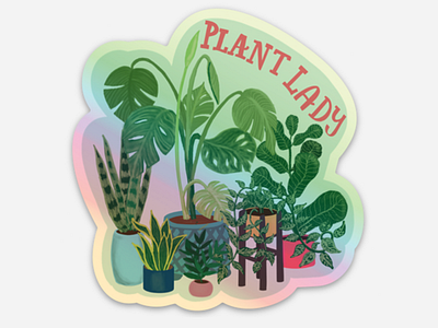 Plant Lady Illustration