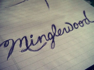 Minglewood Logo Type hand lettering logo type