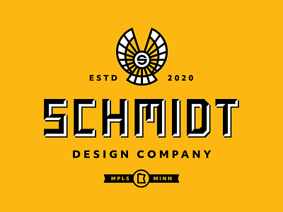 Schmidt Design Company Branding: Badge brand brand design brand identity branding customtype illustration logo logo design