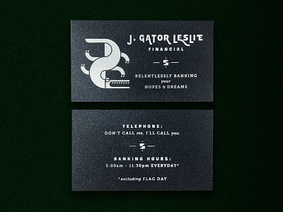 J. Gator Leslie: Business Cards