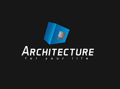 Architecture 3D Logo ads adveristing architecture design architecture logo branding design graphic illustration life logo typography vector