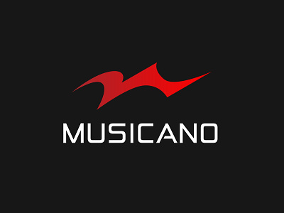 Musicano Logo adveristing branding desiger design graphic logo m letter logo music vector